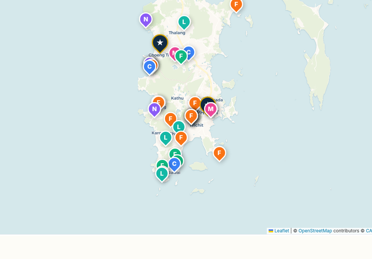 Phuket This Week map